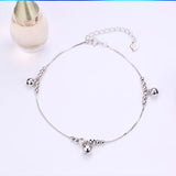 European Woman 925 Silver Pendant Anklet JL15