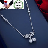 European Woman 925 Silver Pendant Anklet JL15