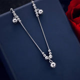 European Woman 925 Silver Pendant Anklet JL15