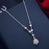 European Woman 925 Silver Pendant Anklet JL15