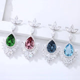 European Party Wedding Gift Zircon Stud Earrings