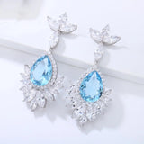 European Party Wedding Gift Zircon Stud Earrings