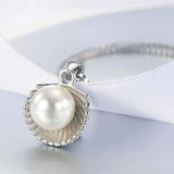 Scallops Shell Pearl Punk 925 Silver Pendant PE154