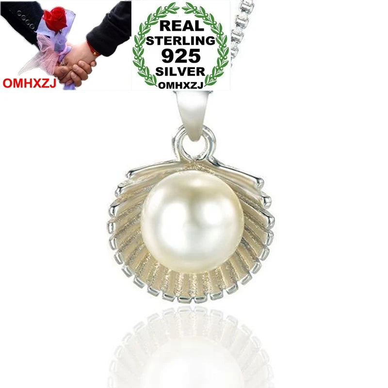 Scallops Shell Pearl Punk 925 Silver Pendant PE154