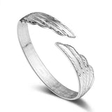 Ethnic Gift Phoenix Feather 925 Sterling Silver Bracelet Bangle SZ67