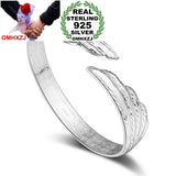 Ethnic Gift Phoenix Feather 925 Sterling Silver Bracelet Bangle SZ67