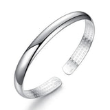 Heart Sutra 999 Silver Bangle Bracelet SZ64