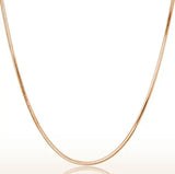 Platinum Sterling Silver Rose Round Short Necklace