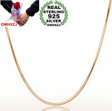 Platinum Sterling Silver Rose Round Short Necklace