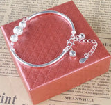 925 Sterling Silver Luck Beads Bells Bracelet