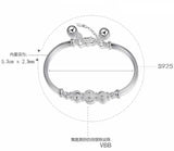 925 Sterling Silver Luck Beads Bells Bracelet
