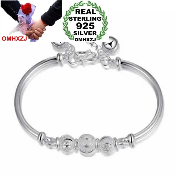 925 Sterling Silver Luck Beads Bells Bracelet