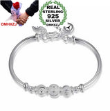 925 Sterling Silver Luck Beads Bells Bracelet