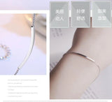 Geometry Style 925 Sterling Silver Bracelet Bangle