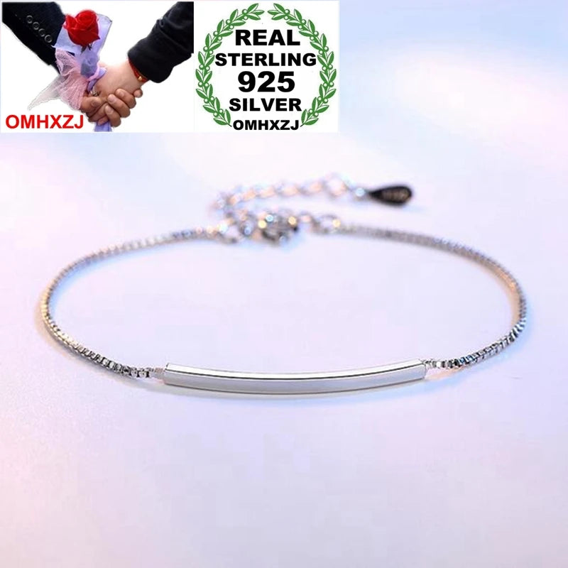 Geometry Style 925 Sterling Silver Bracelet Bangle