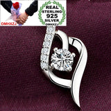 Heart Love Zircon 925 Silver Pendant PE86