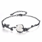 Vintage Wild Woman Girl Party Gift 925 Silver Bracelet SZ96