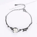 Vintage Wild Woman Girl Party Gift 925 Silver Bracelet SZ96