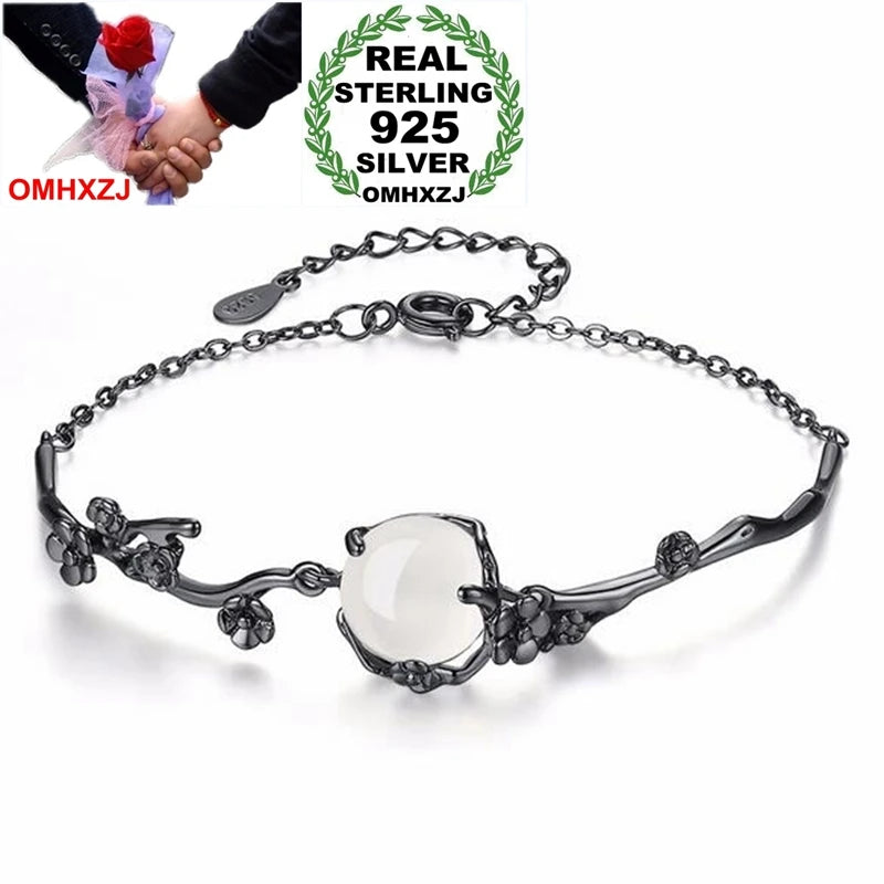 Vintage Wild Woman Girl Party Gift 925 Silver Bracelet SZ96