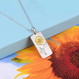 European Sun Flower 18KT Pendant Necklace