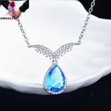 European Water Drop Zircon 18KT Necklace