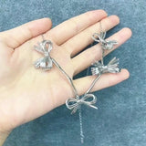 European Fine Hot Woman Girl Party Bowtie 18KT Choker Necklace