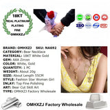 18KT Pendant Necklace for Women - Hot Woman Girl Party Birthday Wedding Gift