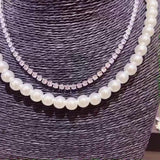 European Zircon 18KT Choker Necklace for Party Wedding