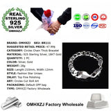 925 Sterling Silver Circles Chain Bracelet