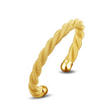 Chic Mesh Twined Silver Cuff Bracelet BR200