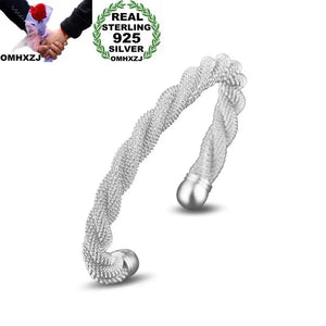 Chic Mesh Twined Silver Cuff Bracelet BR200