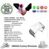 925 Sterling Silver Cuff Bangle Bracelet for Women - BR142