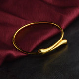 Water Drop 925 Silver Bangle Bracelet BR156