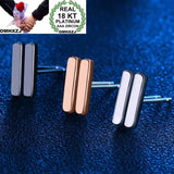 18KT Rose Stud Earrings - Ideal Party Gift for Women