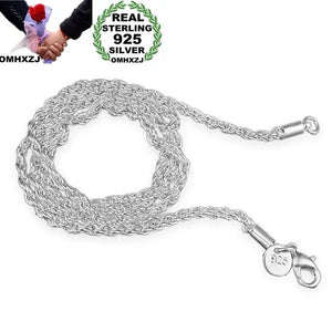 925 Sterling Silver Rope Chain Necklace