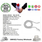 925 Sterling Silver Rope Chain Necklace