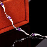 Fashion Silver Bamboo Zircon Bracelet