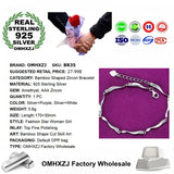 Fashion Silver Bamboo Zircon Bracelet