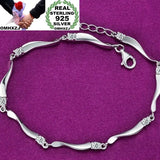 Fashion Silver Bamboo Zircon Bracelet