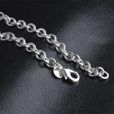925 Sterling Silver Stamp Bracelet for Women Party Gift