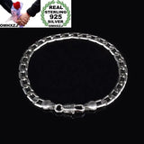 925 Sterling Silver Bracelet with Circles Chain - BR112