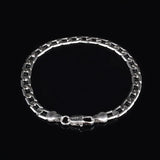 925 Sterling Silver Bracelet with Circles Chain - BR112