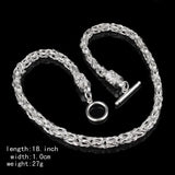 Silver Dragon Head Chain 925 Sterling Silver Chain Necklace NC97