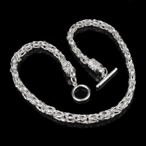 Silver Dragon Head Chain 925 Sterling Silver Chain Necklace NC97