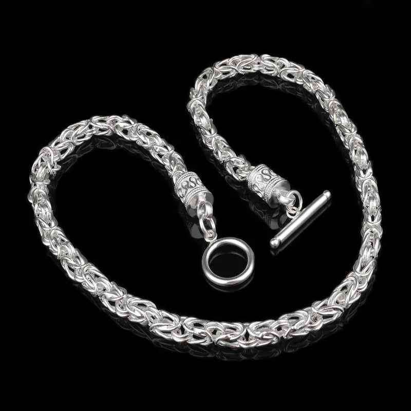 Silver Dragon Head Chain 925 Sterling Silver Chain Necklace NC97