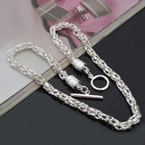 Silver Dragon Head Chain 925 Sterling Silver Chain Necklace NC97