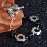 925 Sterling Silver Bracelet with Agate for Party Gift