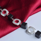 925 Sterling Silver Bracelet with Agate for Party Gift