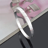 925 Silver Cuff Bracelet I LOVE YOU Gift