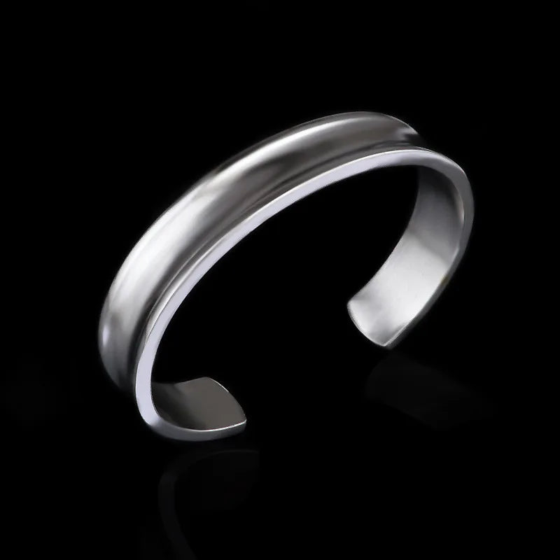 Personality OL Woman Girl Silver Cuff Bangle Bracelet